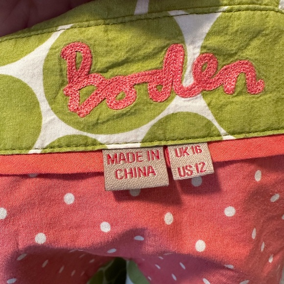 Boden Sienna Cotton Button Down Shirt. Women’s 12 - Picture 2 of 5